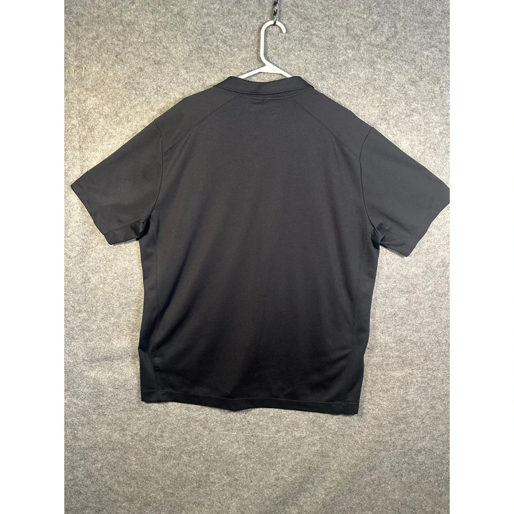 Nike Golf Tour‎ Performance Dri-FIT Polo Shirt Mens XXL Black Short Sleeve Logo